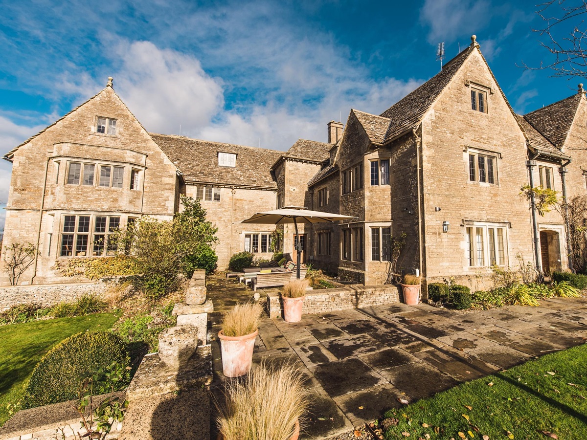 Exteriors of Manor in the Rissingtons, Cotswolds