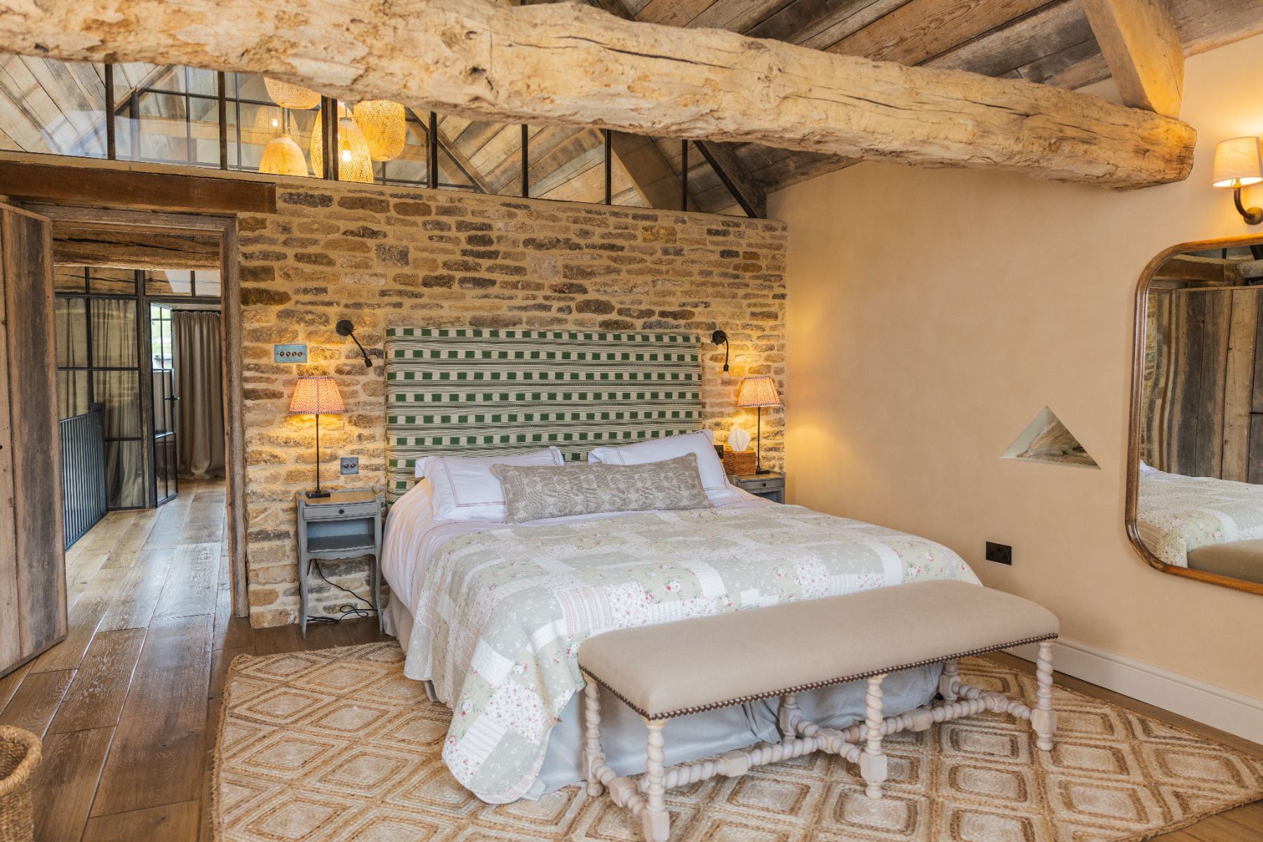 Bedroom at Oddington Farm in the Cotswolds, United Kingdom