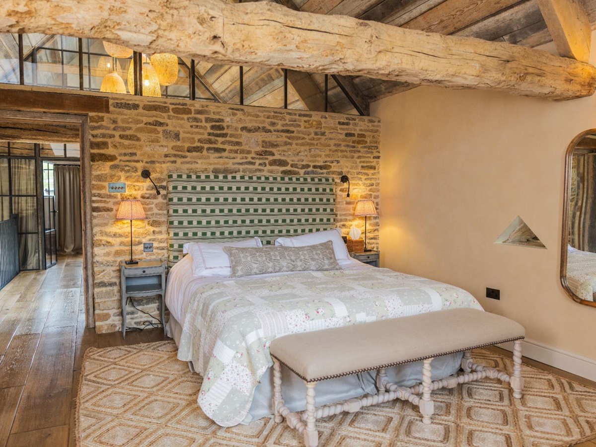 Bedroom at Oddington Farm in the Cotswolds, United Kingdom