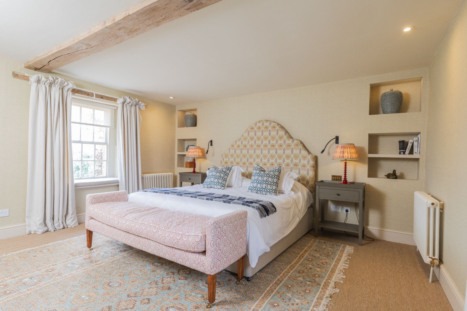 Bedroom at Oddington Farm in the Cotswolds, United Kingdom