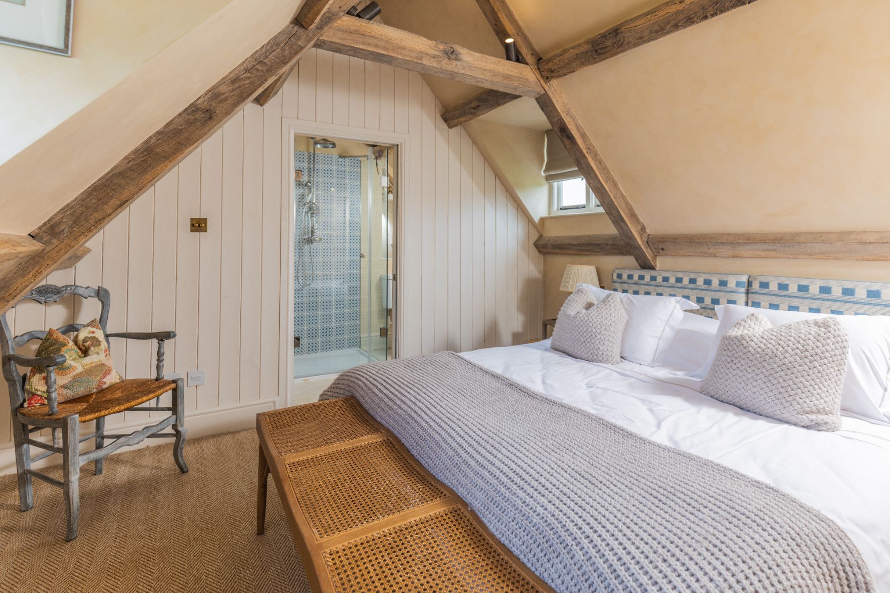 Bedroom at Oddington Farm in the Cotswolds, United Kingdom