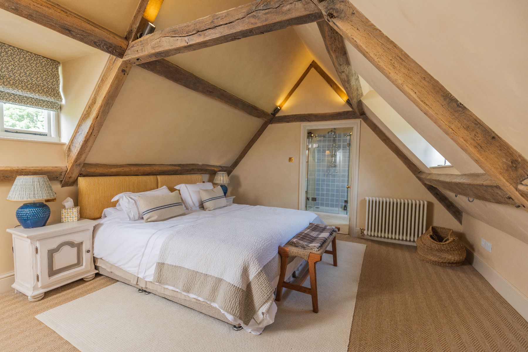 Bedroom at Oddington Farm in the Cotswolds, United Kingdom