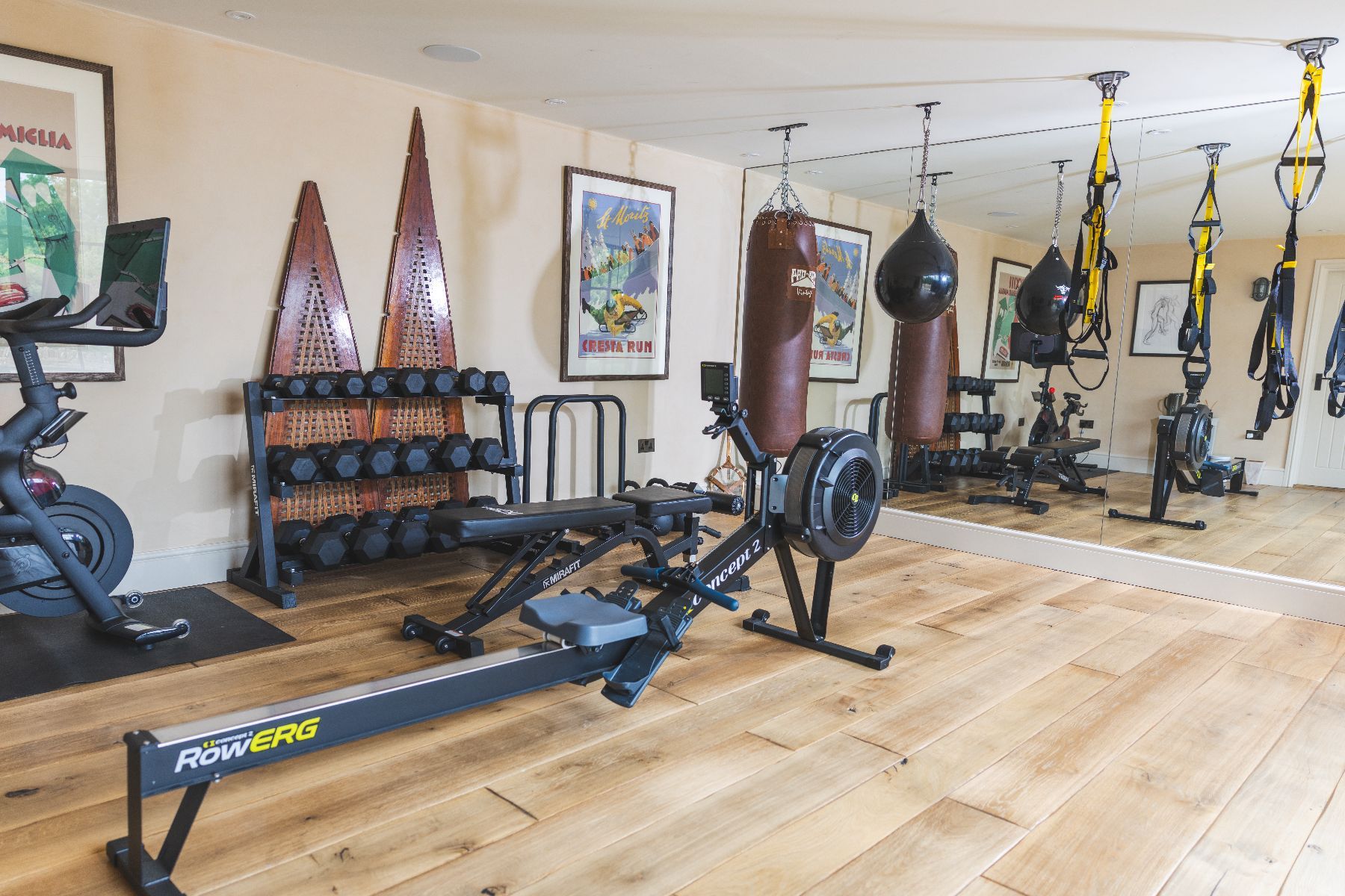 Gym at Oddington Farm in the Cotswolds, United Kingdom