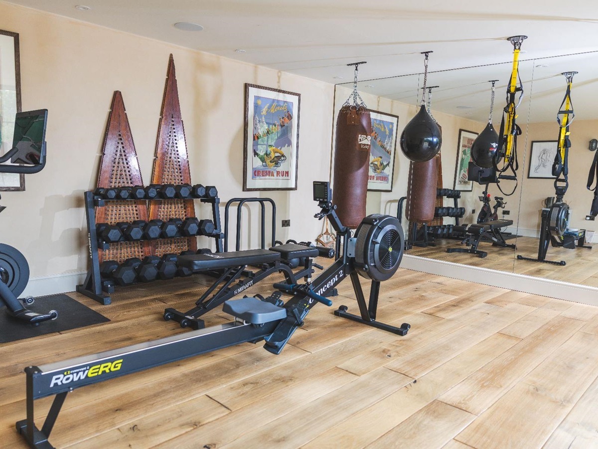 Gym at Oddington Farm in the Cotswolds, United Kingdom