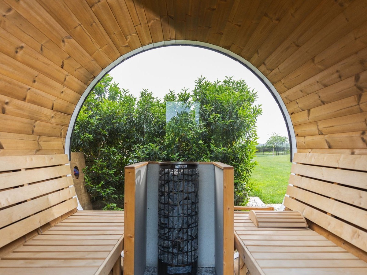 Sauna at Oddington Farm in the Cotswolds, United Kingdom