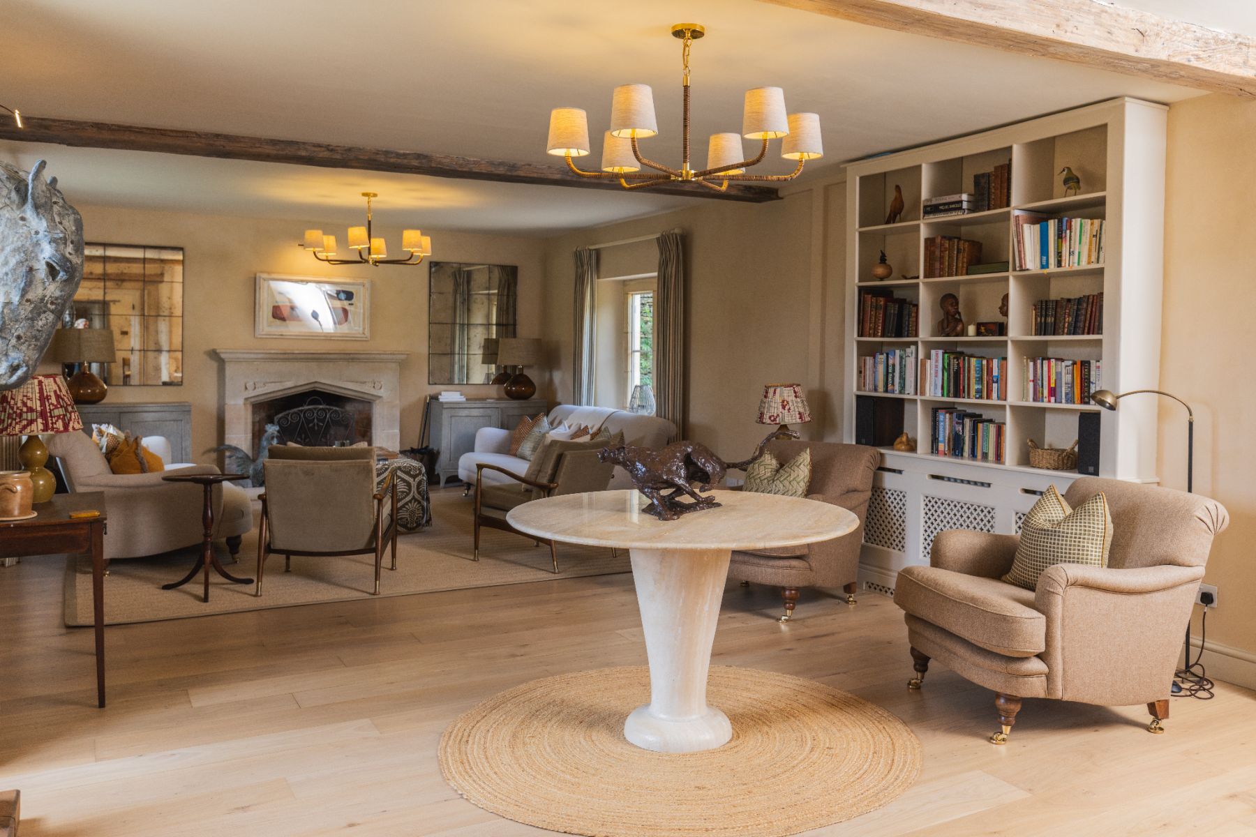 Sitting room at Oddington Farm in the Cotswolds, United Kingdom