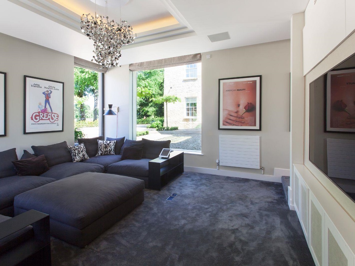 Cinema room at Woodstock Lodge