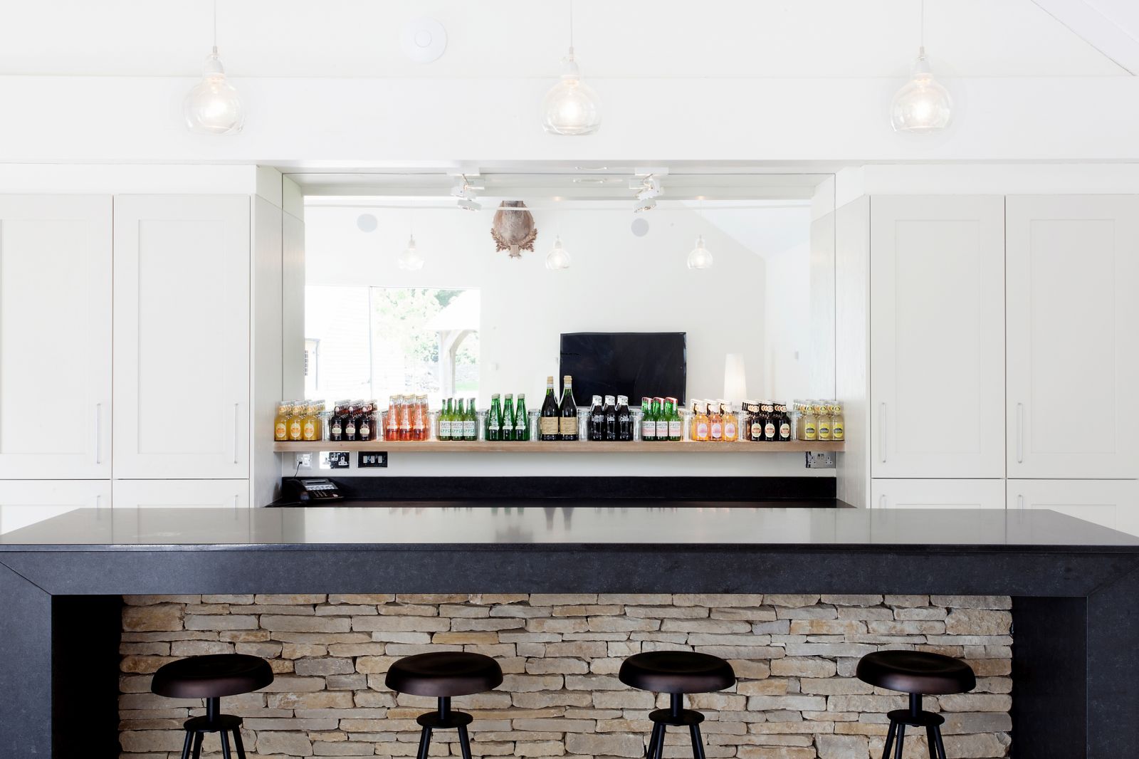 the bar at the villa