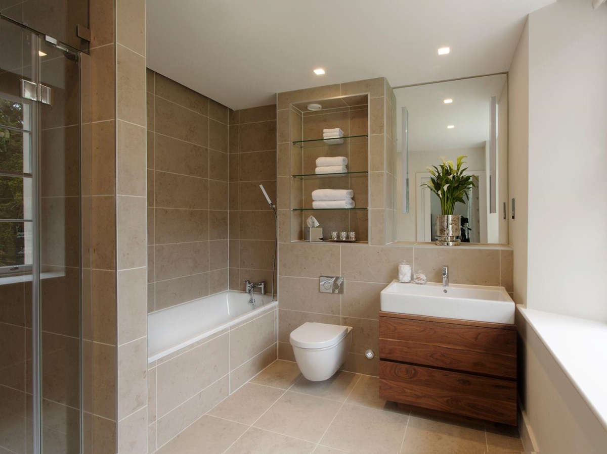 a bathroom at the villa