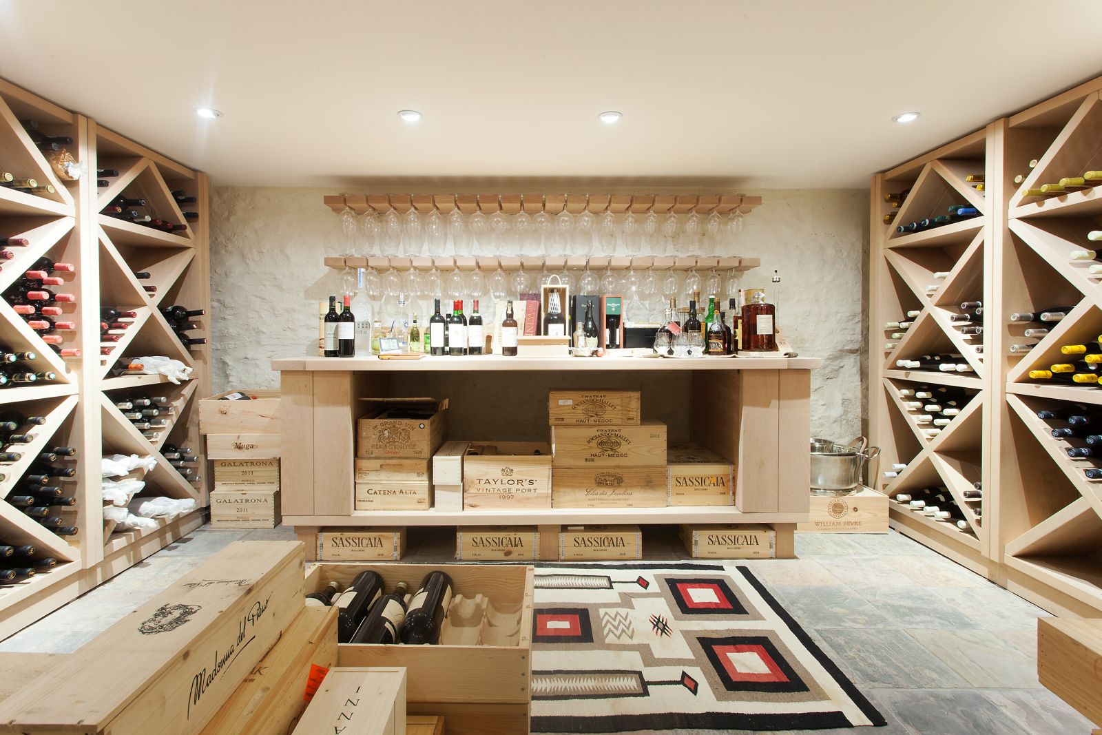 the cellar at the villa