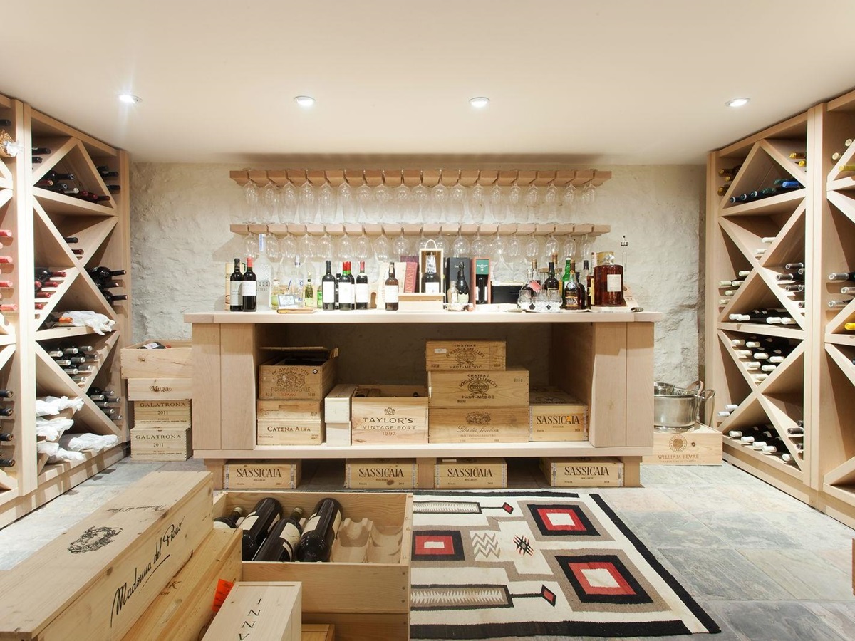the cellar at the villa