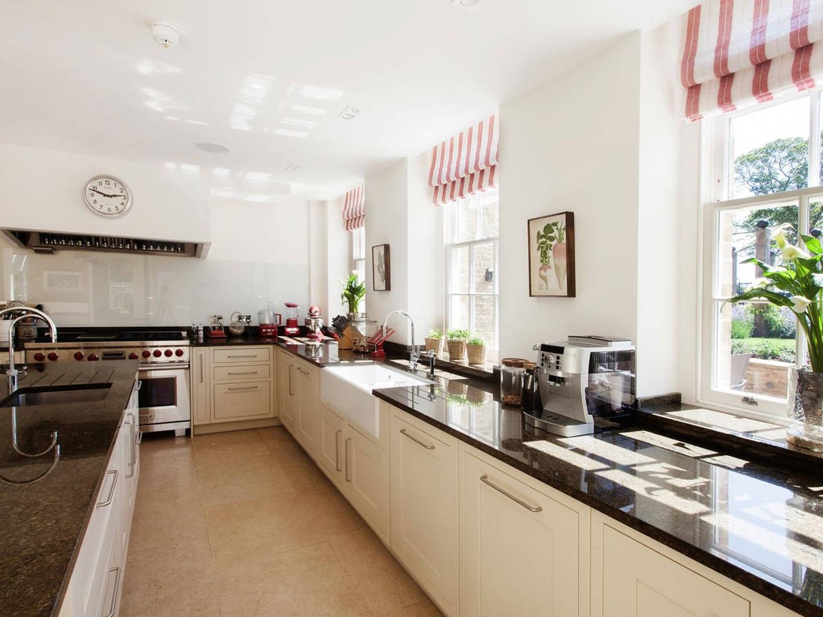 the kitchen at the villa