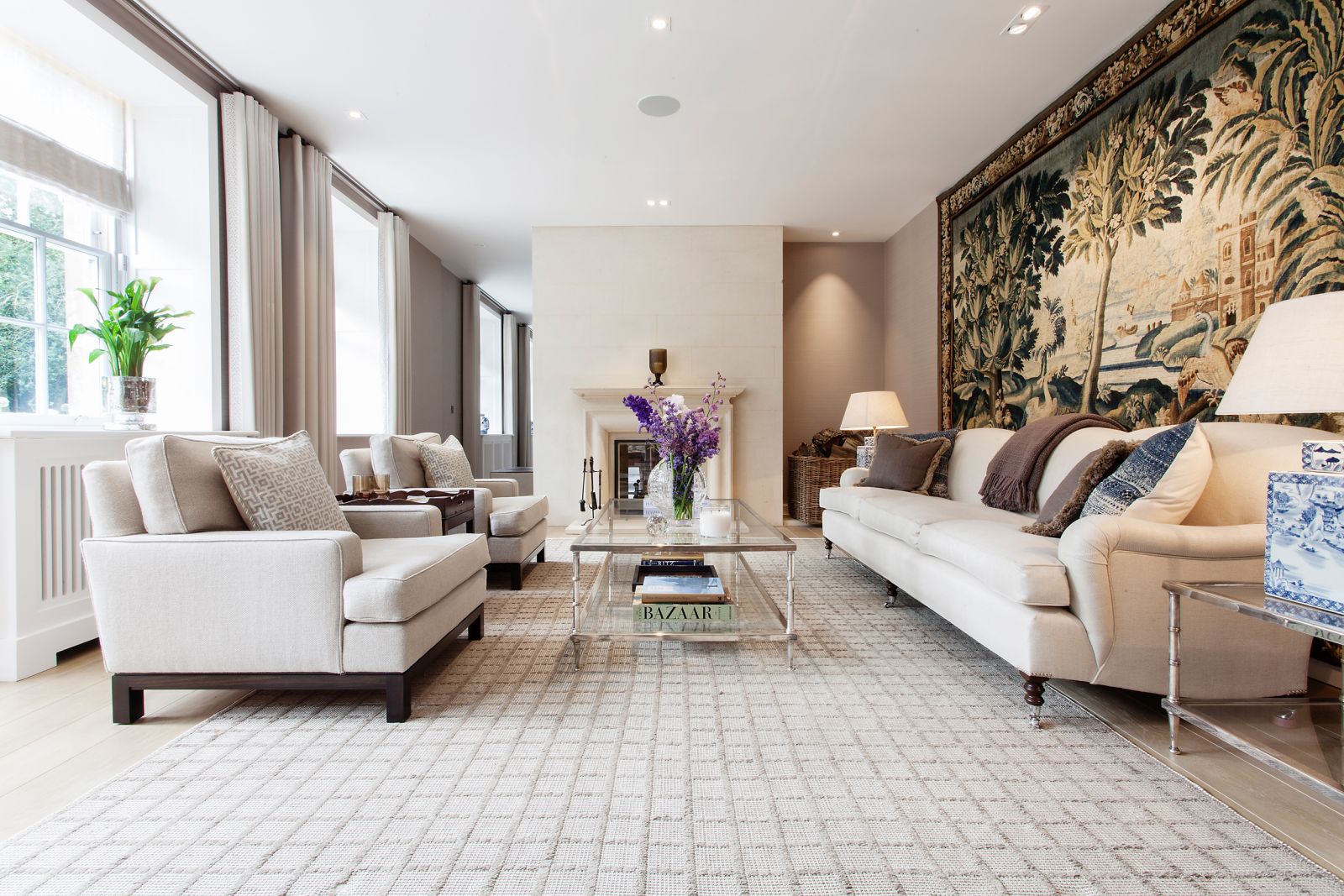 a sitting area at the villa