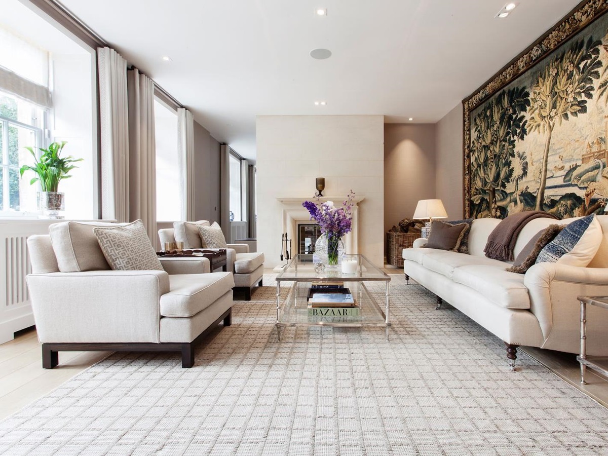 a sitting area at the villa