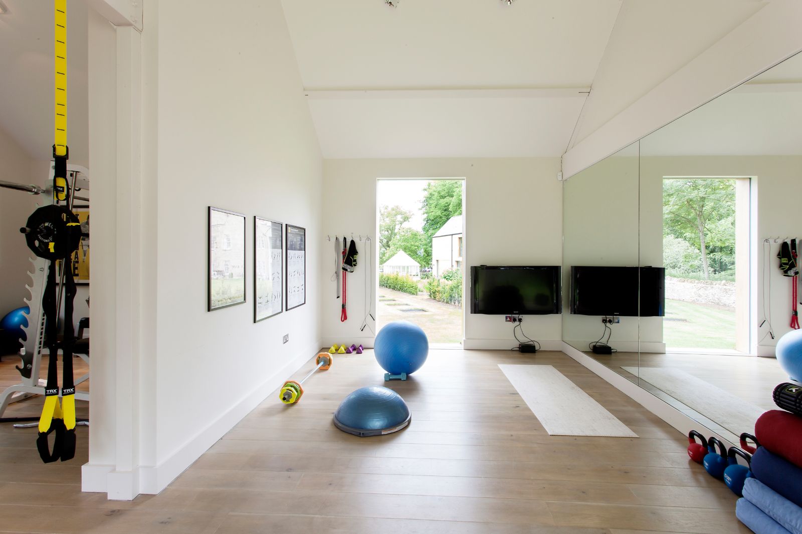Yoga area at Woodstock Lodge