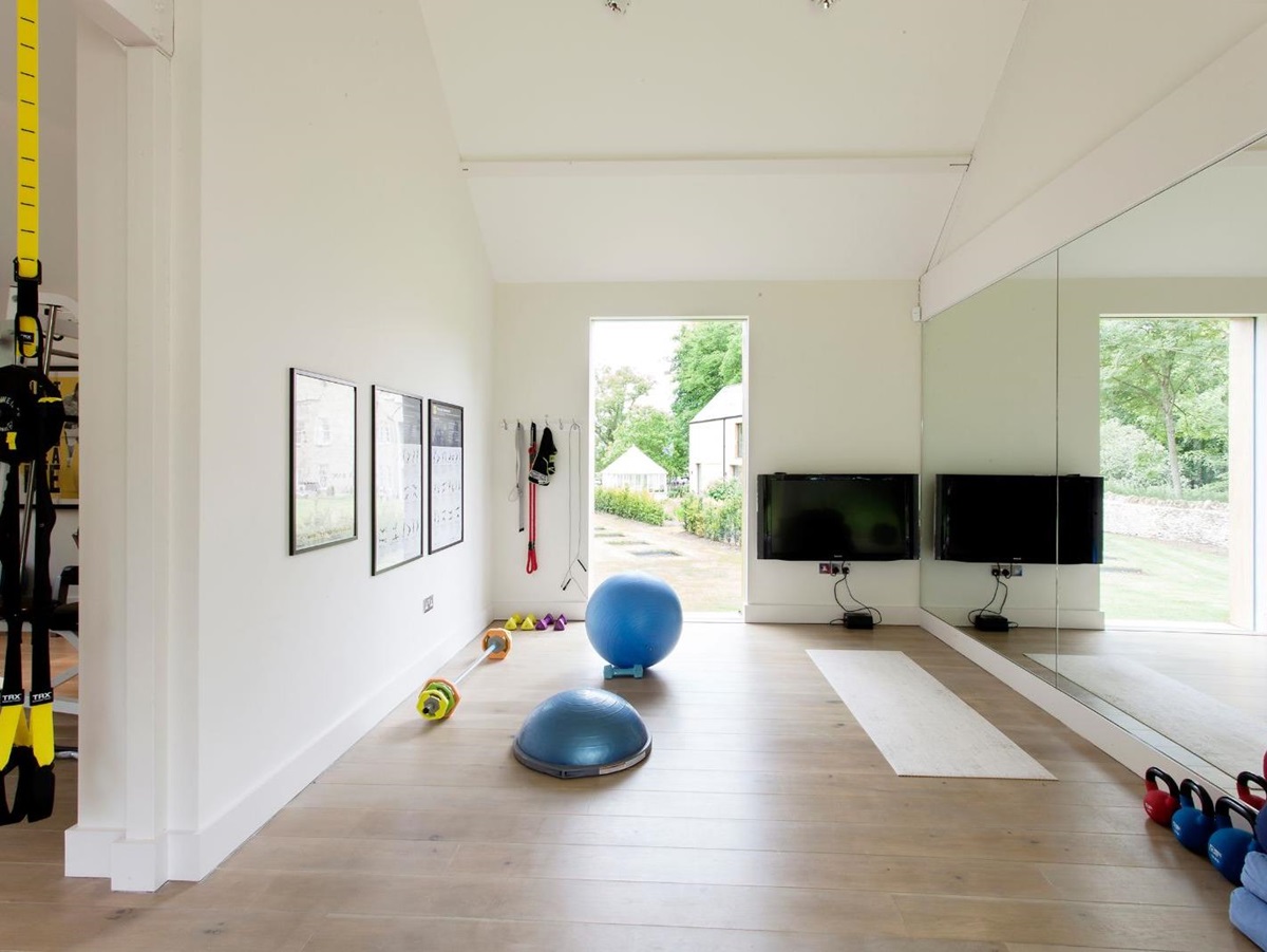 Yoga area at Woodstock Lodge