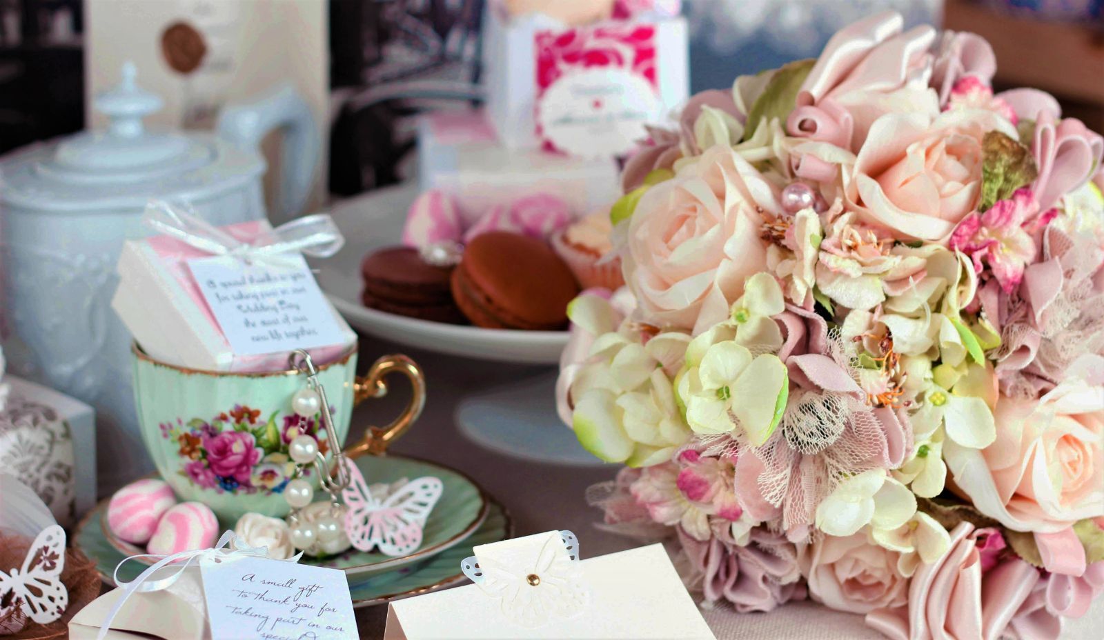 Flowers and tea in Great Britain