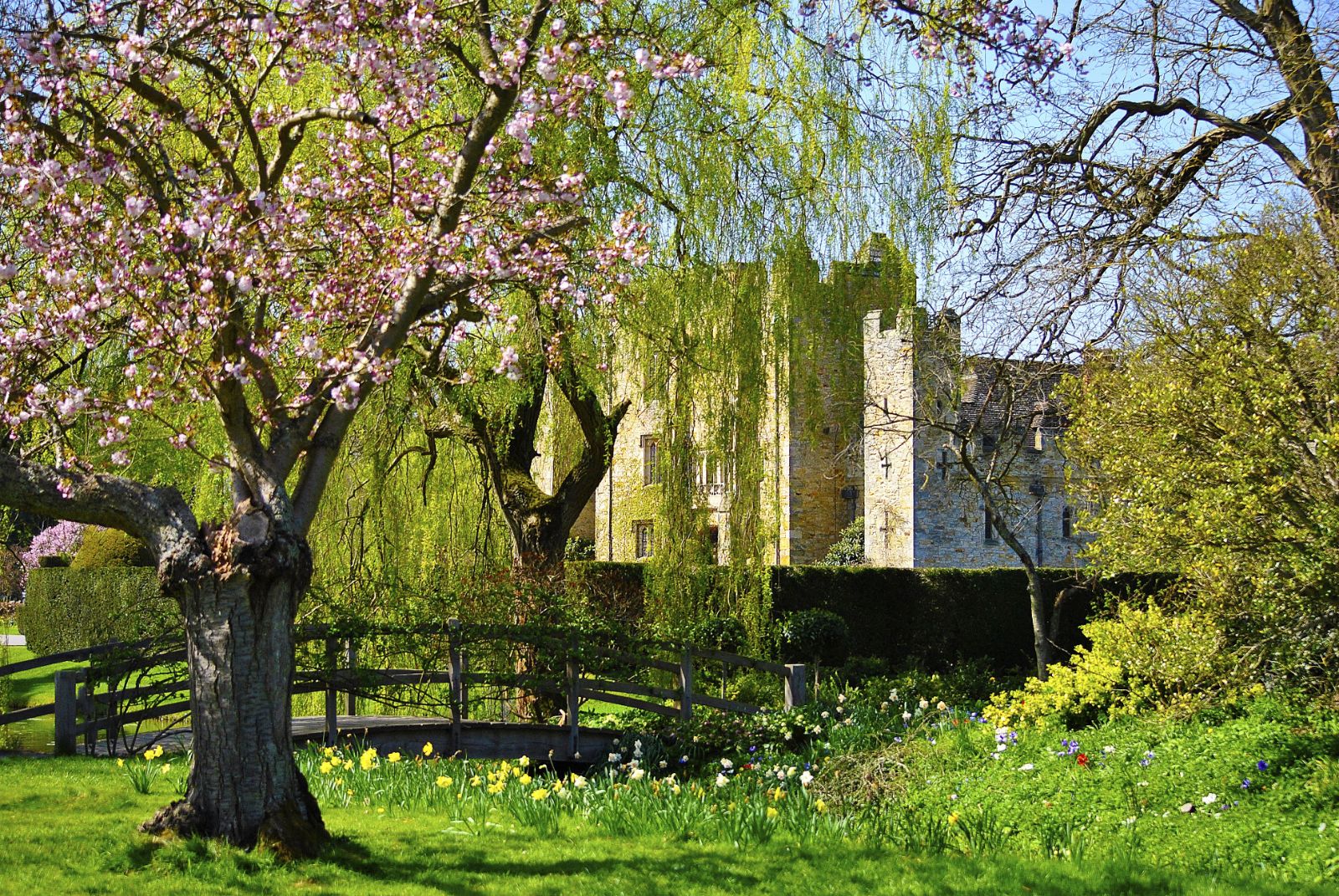 Grounds surrounding Hever Castle in Kent, England