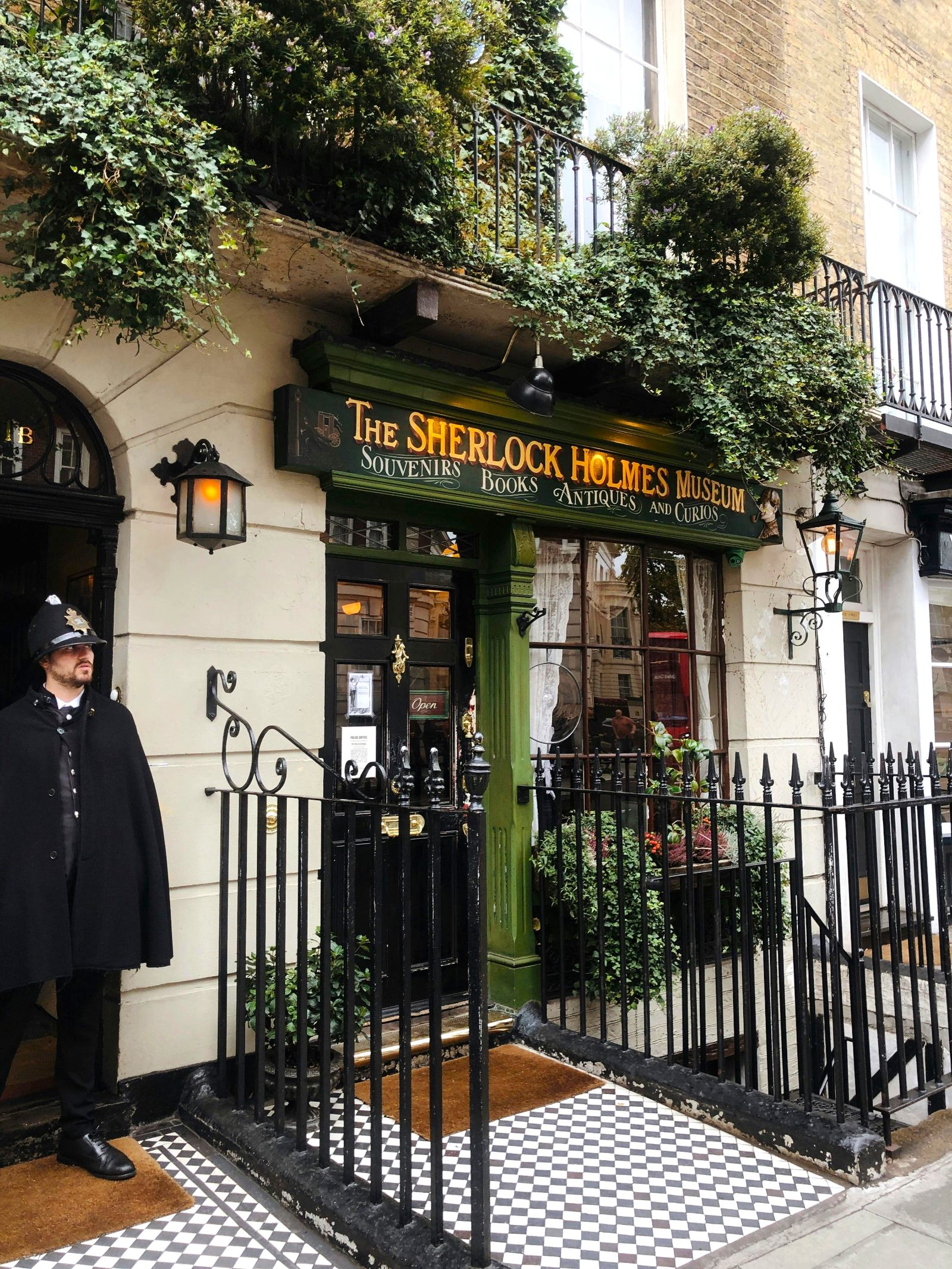 Exterior of the Sherlock Holmes Museum in London