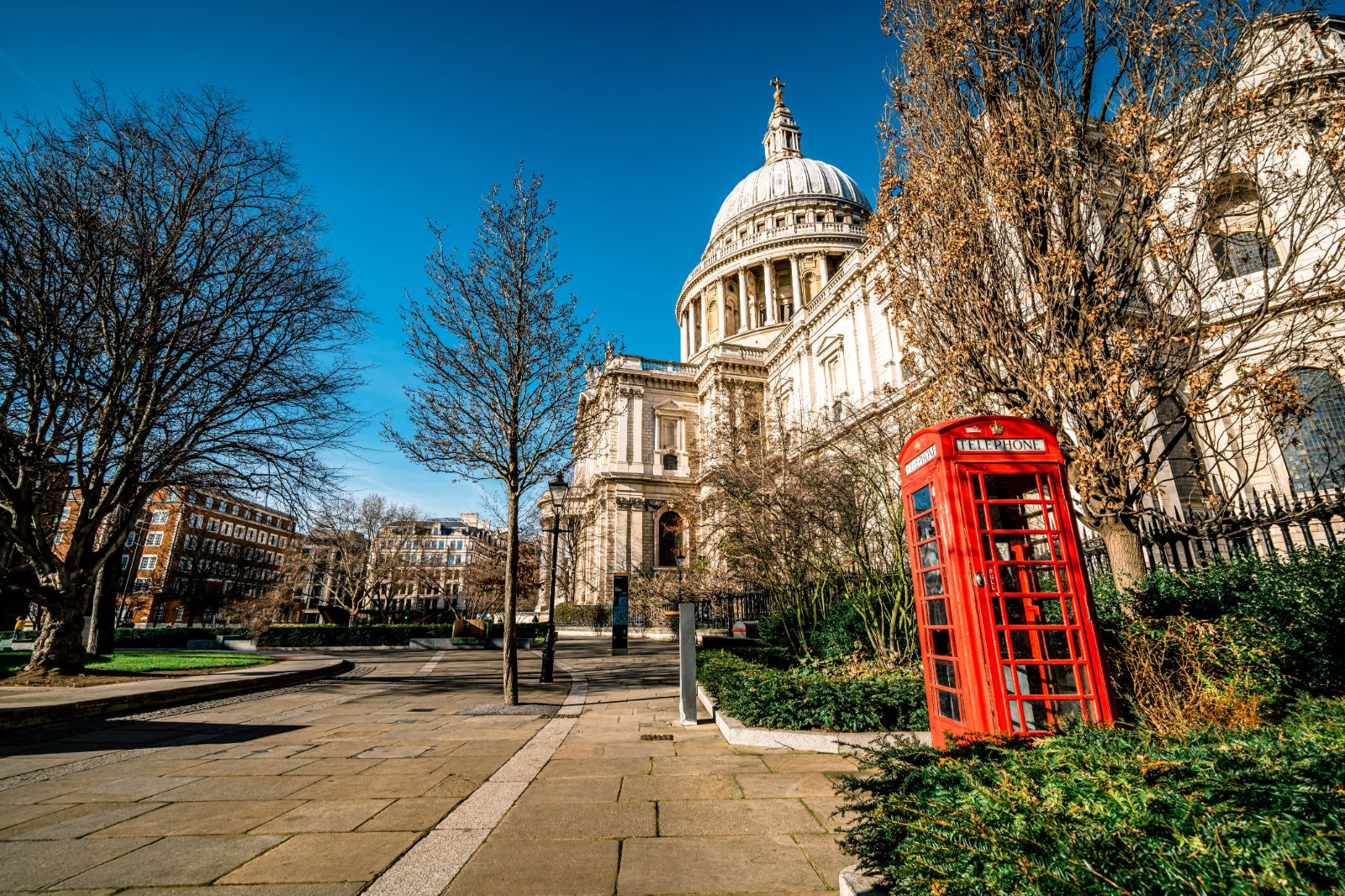 A phonebox seen near St Paul's in London
