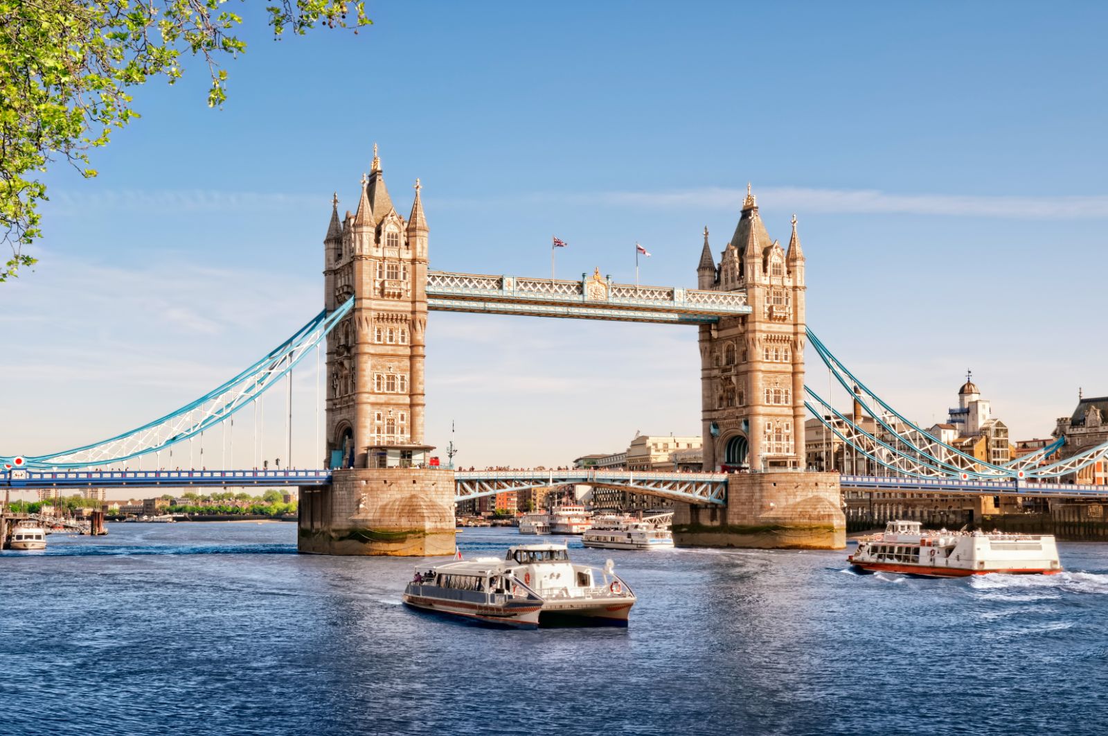 Tower Bridge over the River Thames in London