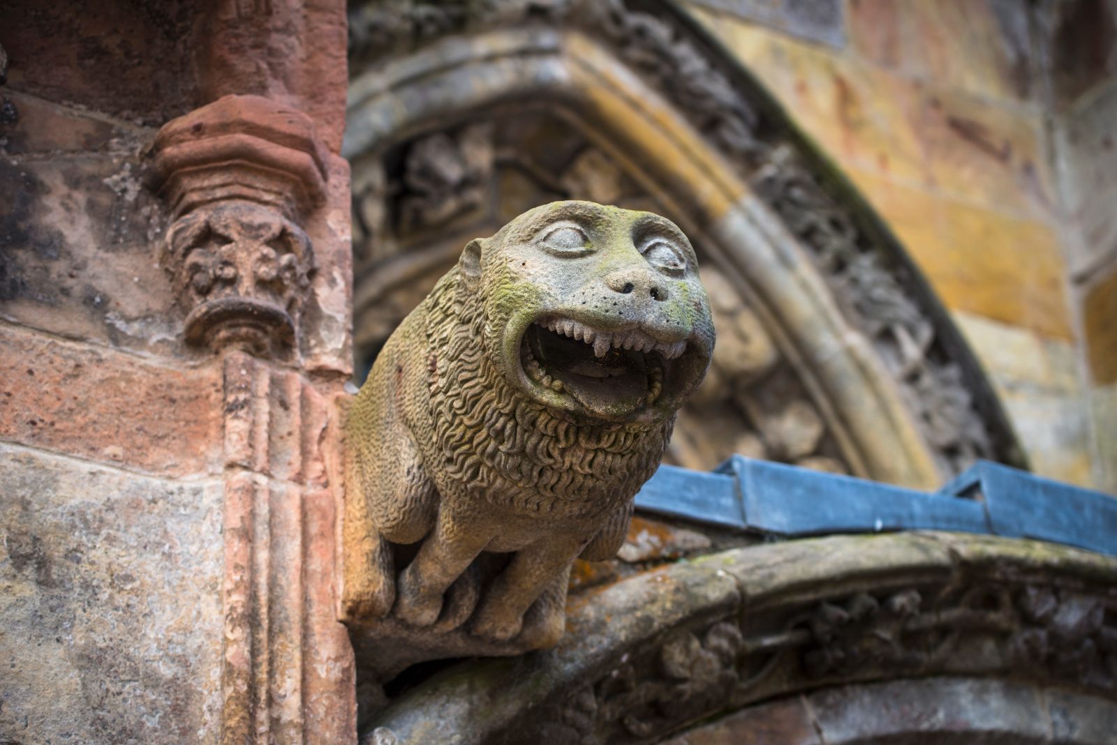 Rosslyn Chapel in Roslin, Scotland
