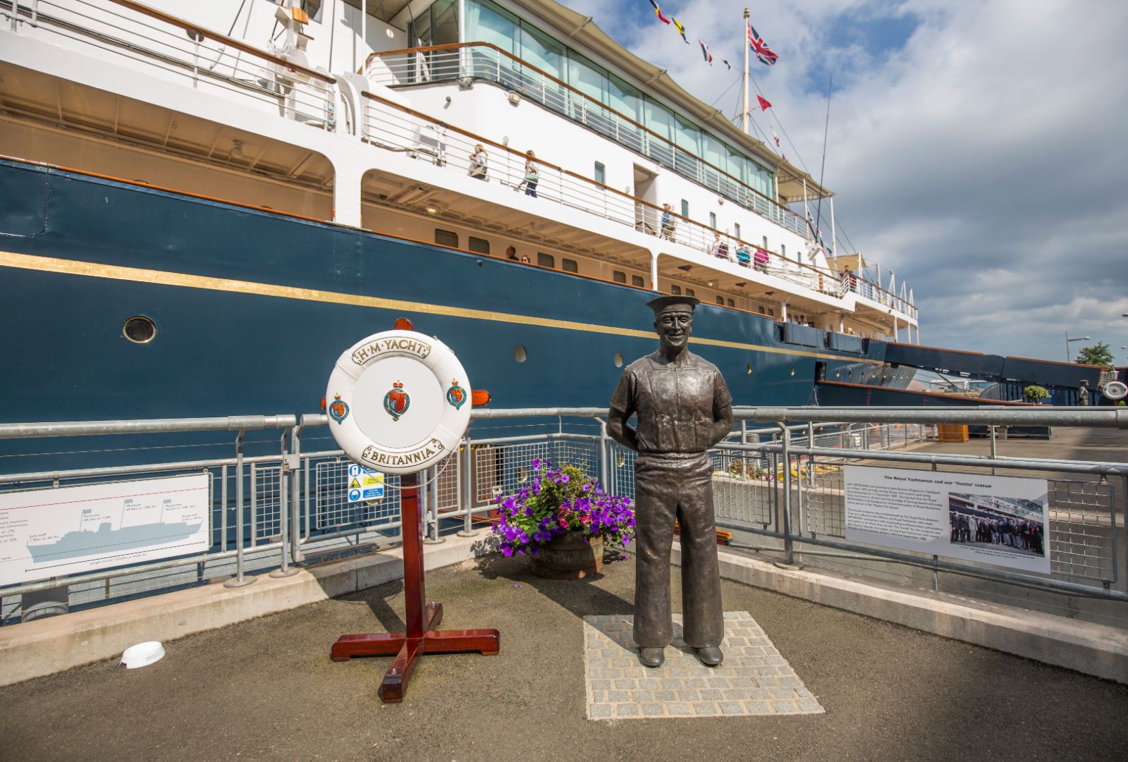 The Royal Yacht Britannia in Edinburgh, Scotland