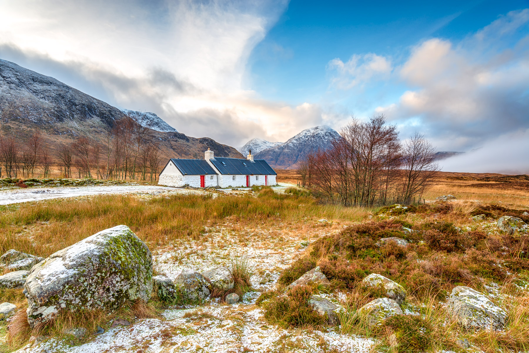 Scottish Highlands in the winter
