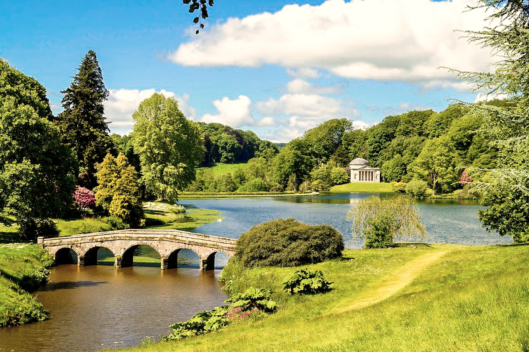 Palladian Bridge in Stourhead Gardens