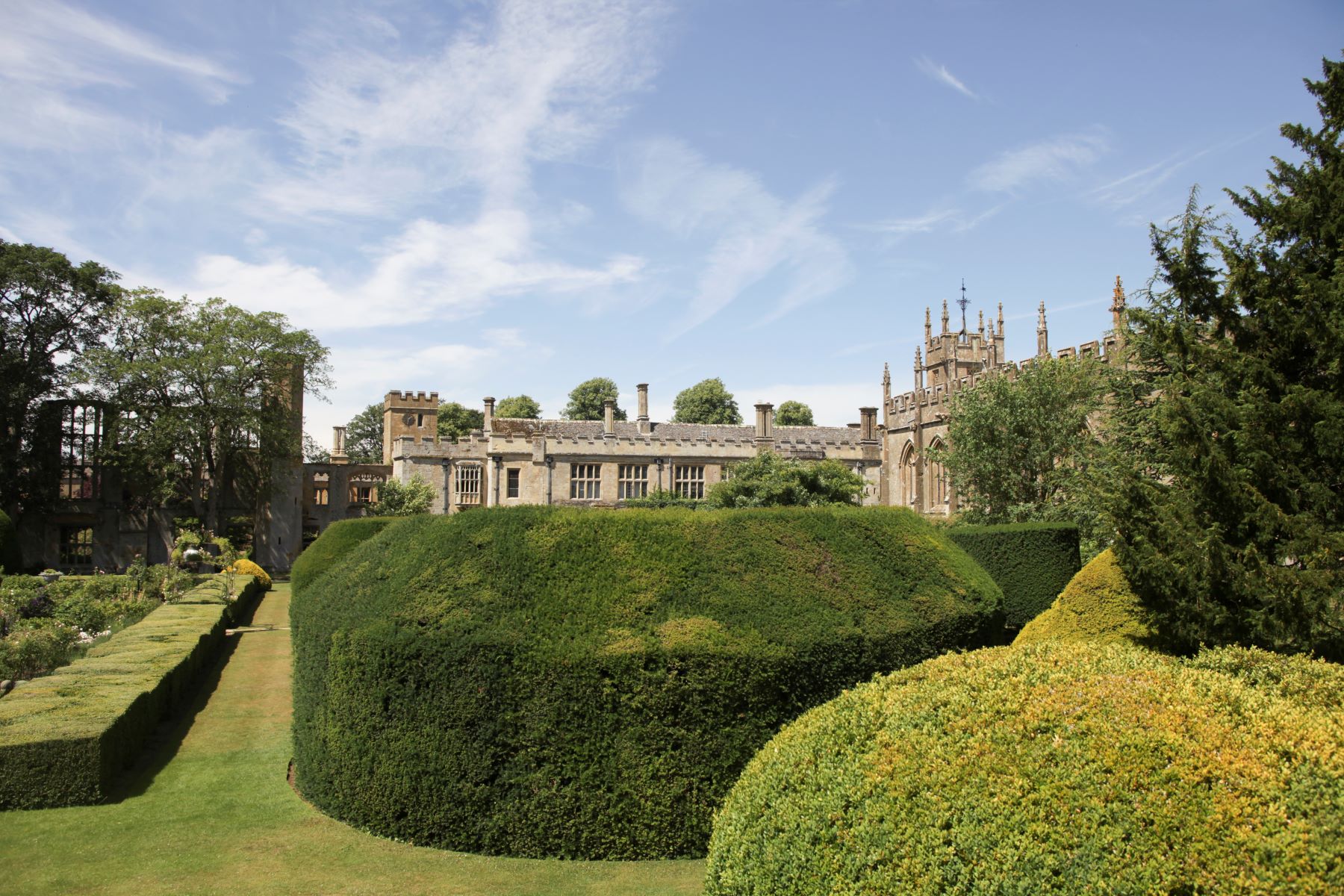 Exterior view of Sudeley Castle in Winchcombe