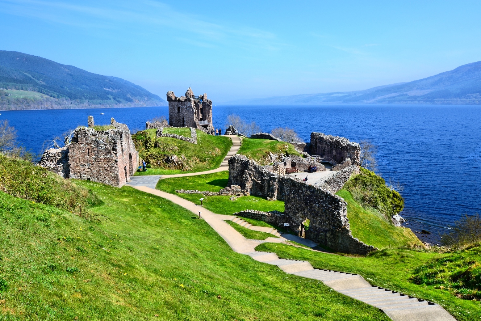 Urquhart Castle at Loch Ness, Scotland