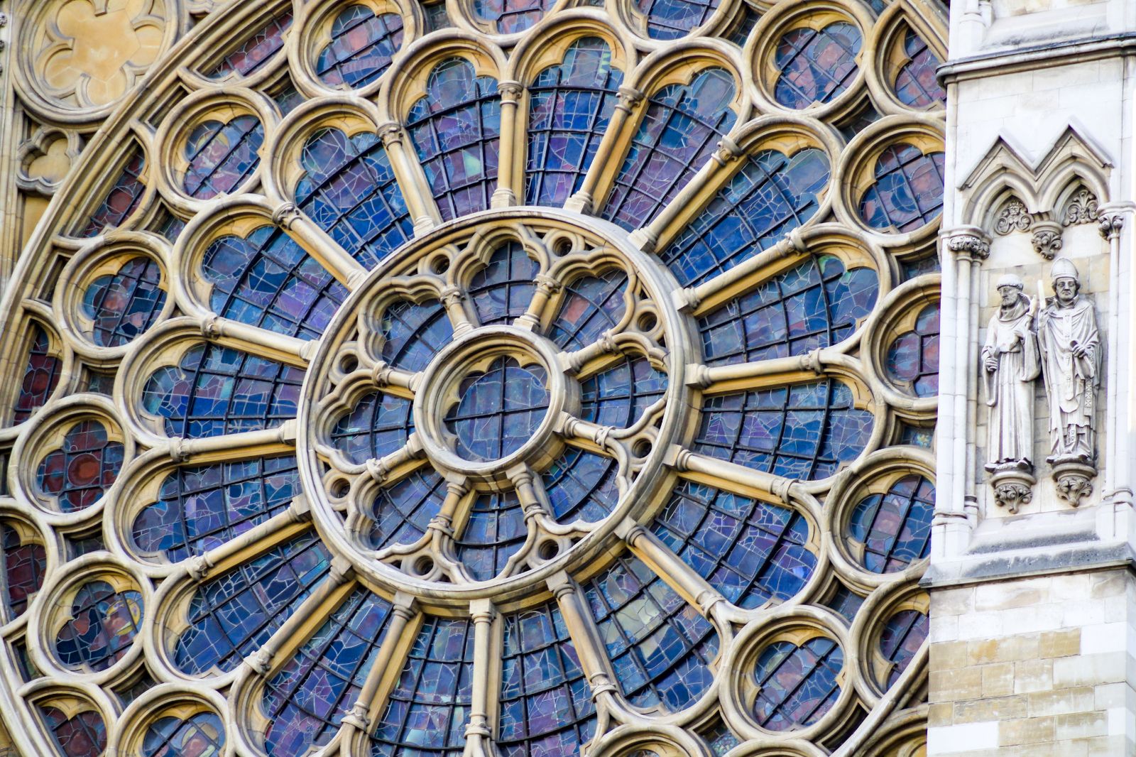 Window in Westminster Abbey in London