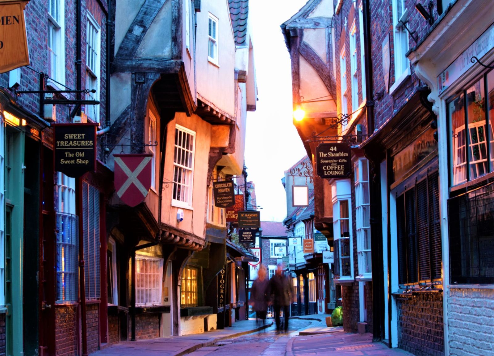 The Shambles street in York, North of England