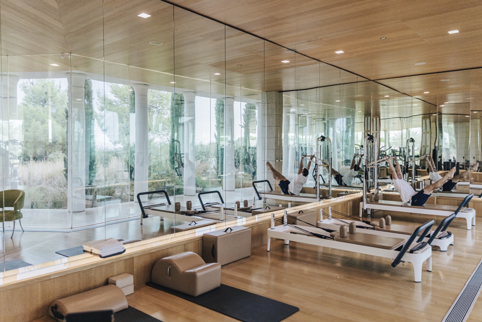 Fully-equipped gym at Amanzoe