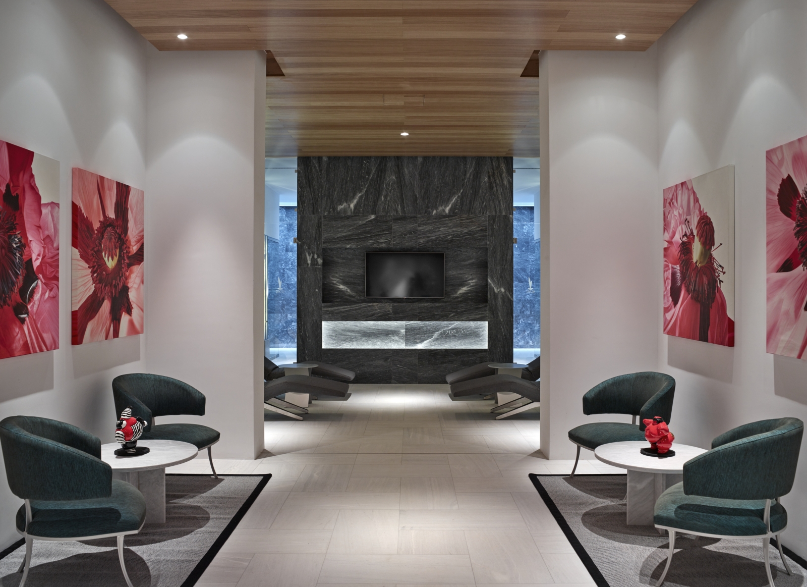 Relaxation area at the Spa at Amanzoe