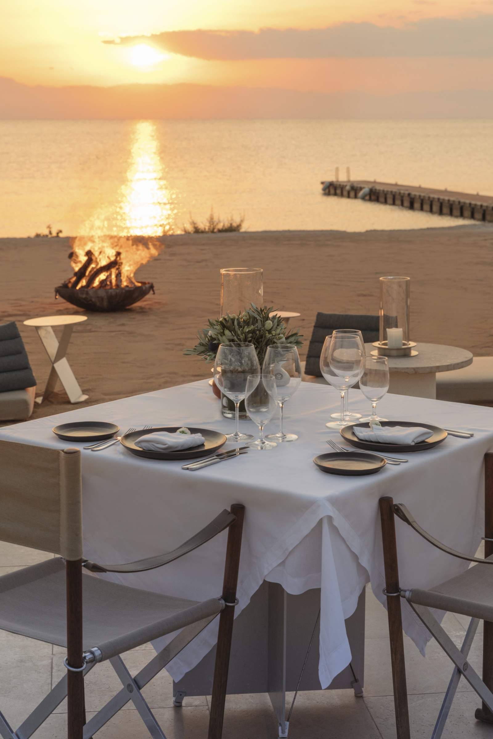 Private dinner on the beach