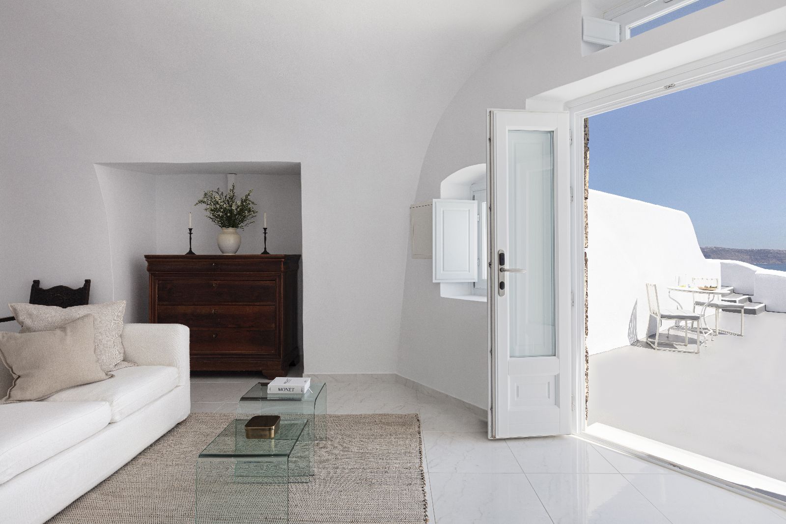 A Junior Suite at Canaves Oia Suites in Santorini Greece