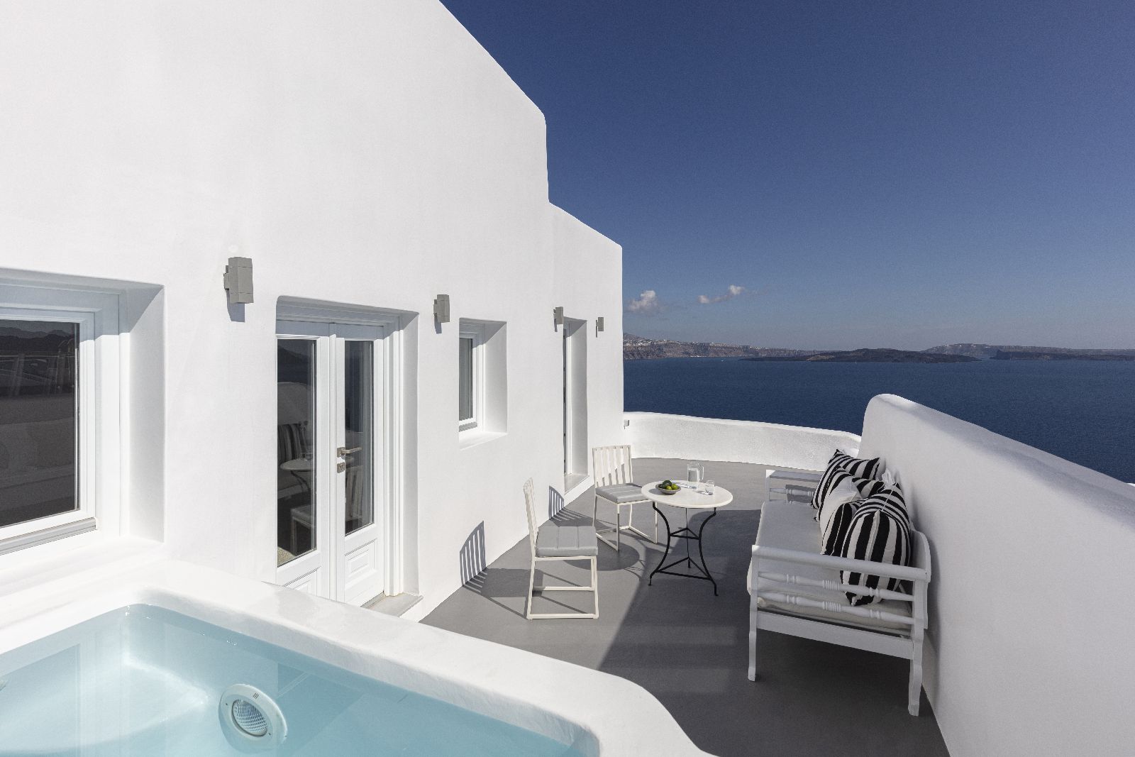 Terrace of the River Pool Suite at Canaves Oia Suites in Santorini