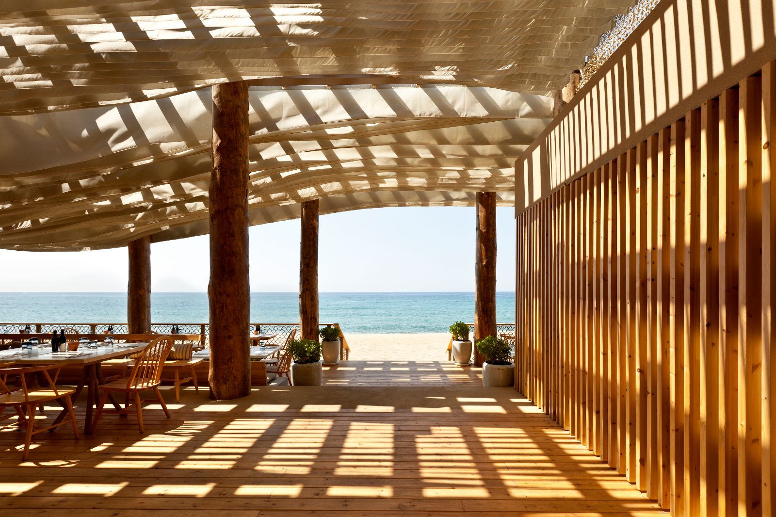 Romanos Barbouni restaurant at Costa Navarino in the Messinia region of Greece