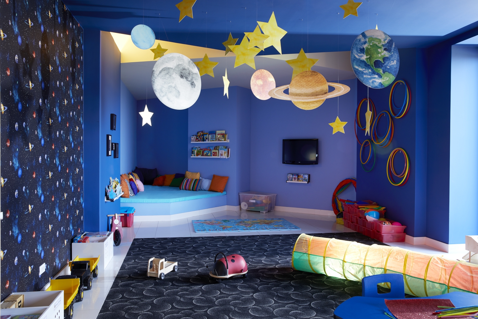 Astro-themed Kids Club at luxury resort Daios Cove in Greece