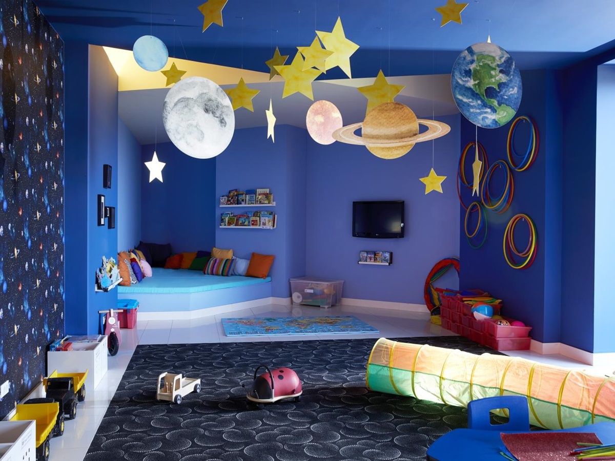 Astro-themed Kids Club at luxury resort Daios Cove in Greece
