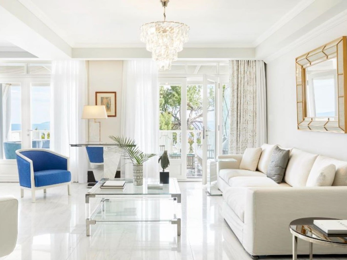 Luxury Hotel Danai Beach Suite Spacious Living Area