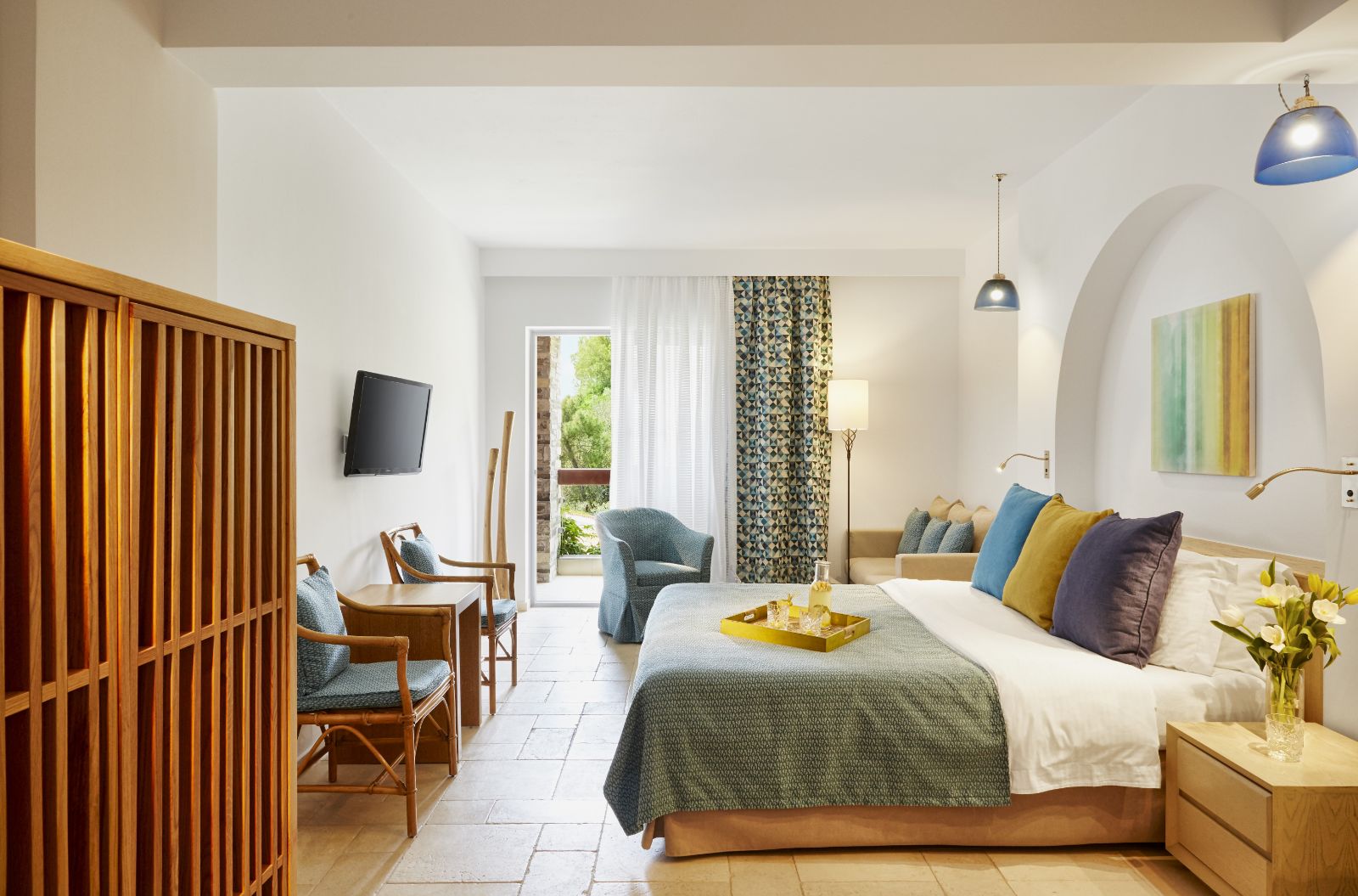 Junior suite with seaview at Eagles Palace resort in Halkidiki, Greece
