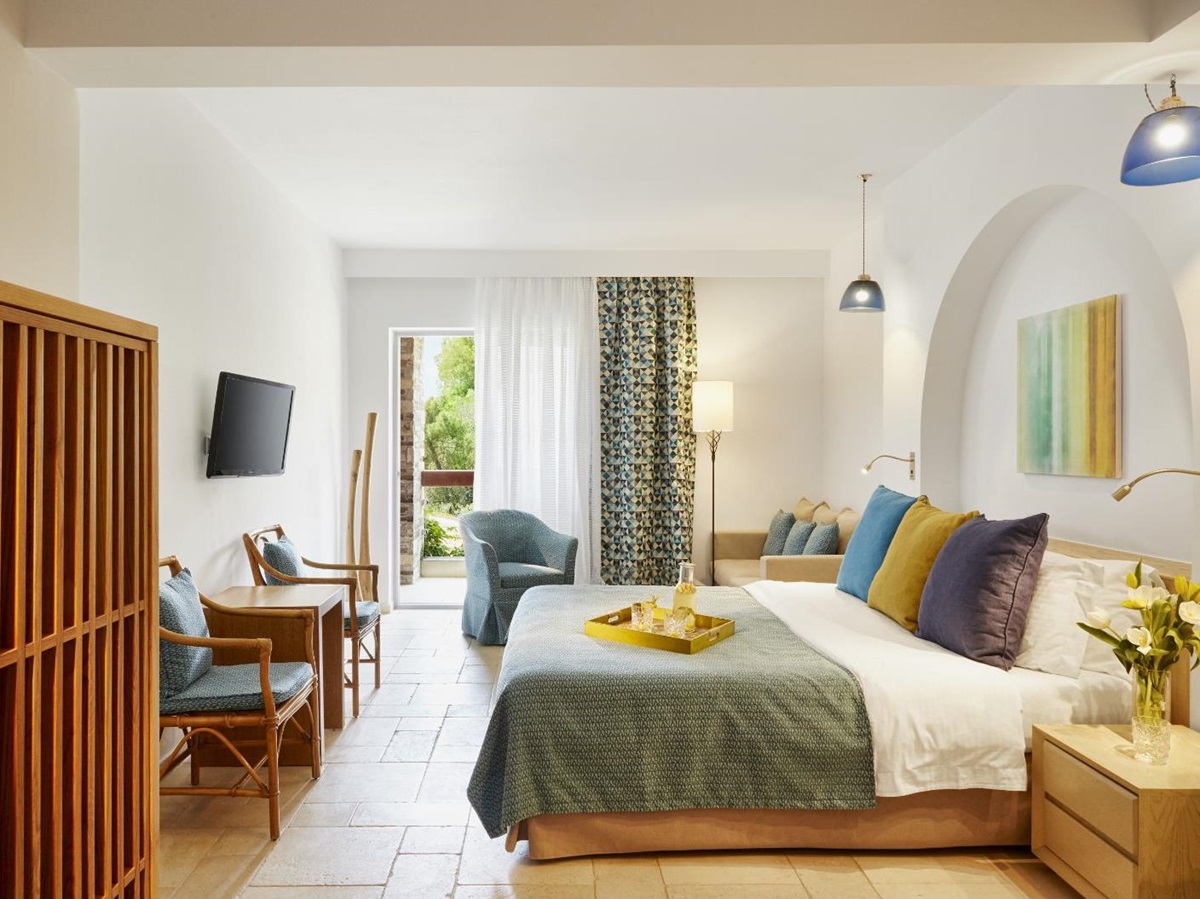 Junior suite with seaview at Eagles Palace resort in Halkidiki, Greece