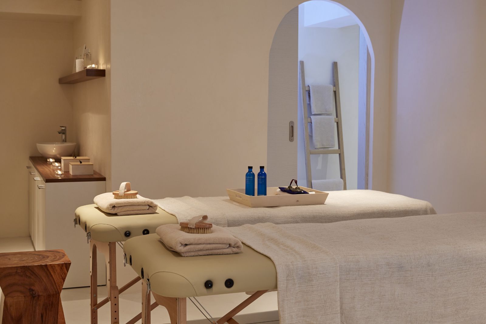 Spa treatment room at Eagles Palace resort in Halkidiki, Greece