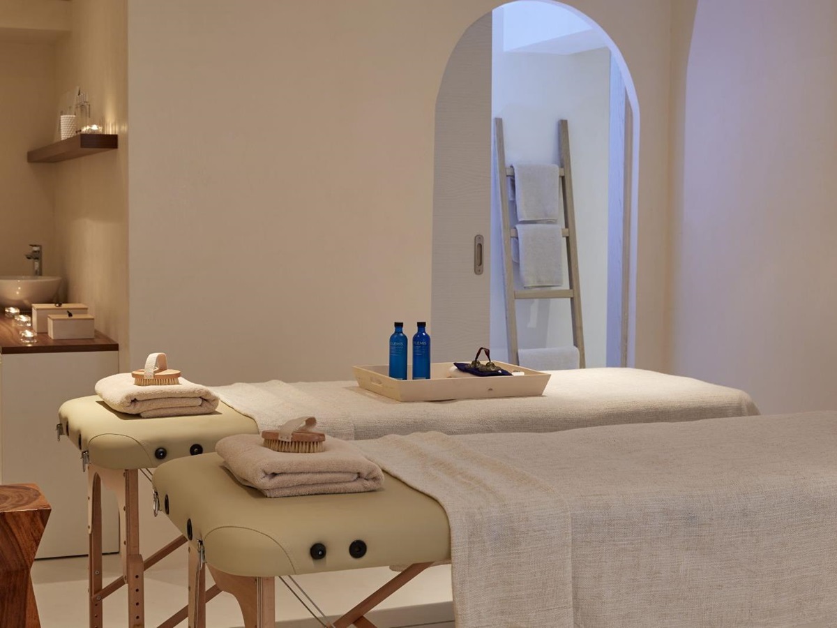Spa treatment room at Eagles Palace resort in Halkidiki, Greece