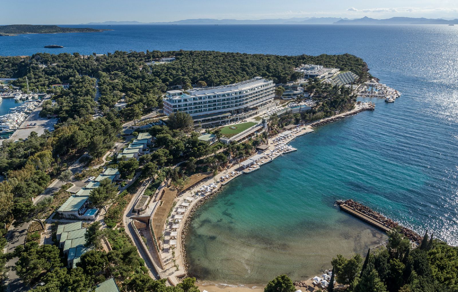 Aerial view of the Four Seasons Astir Palace Athens Greece