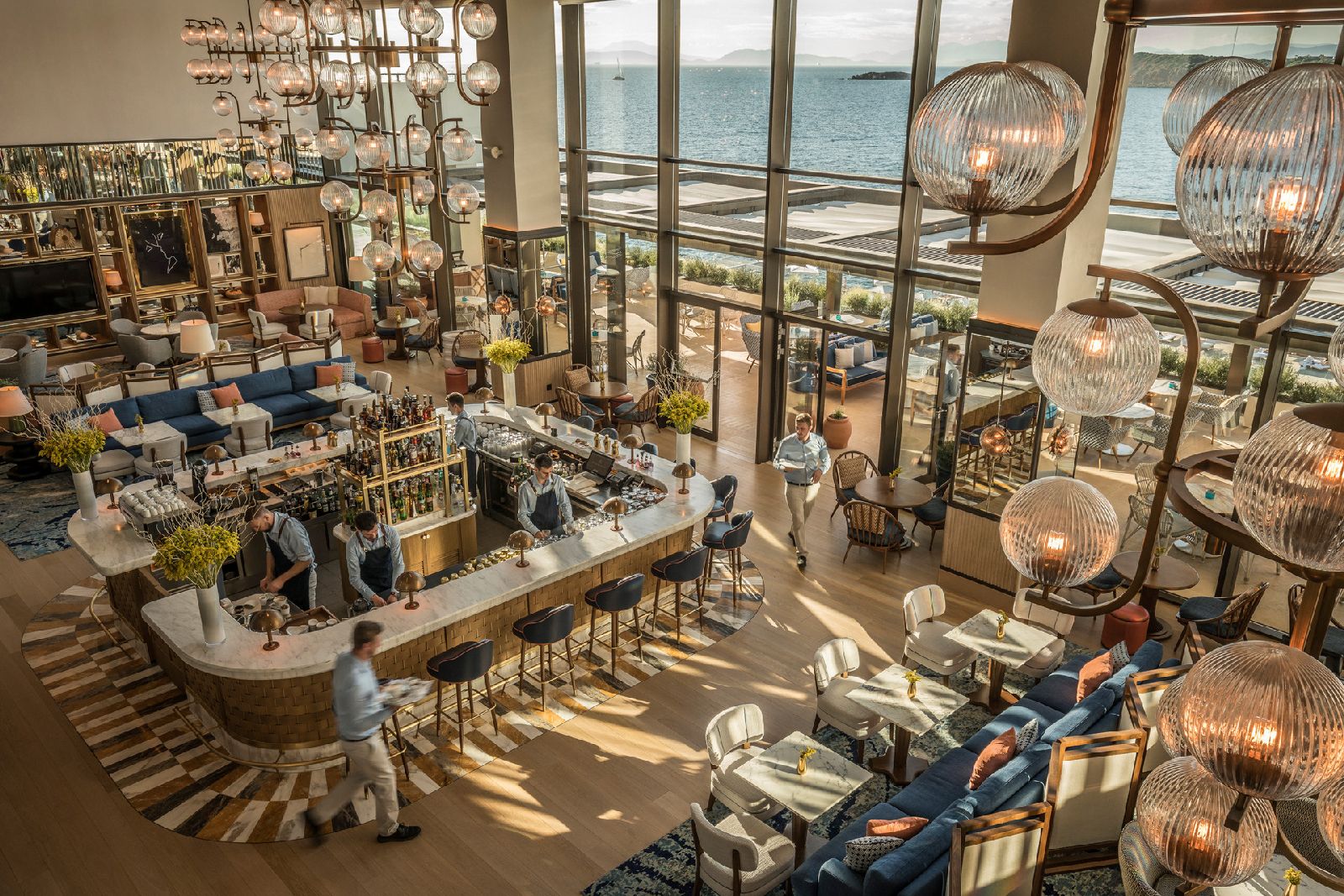 One of the restaurants at the Four Seasons Astir Palace Athens