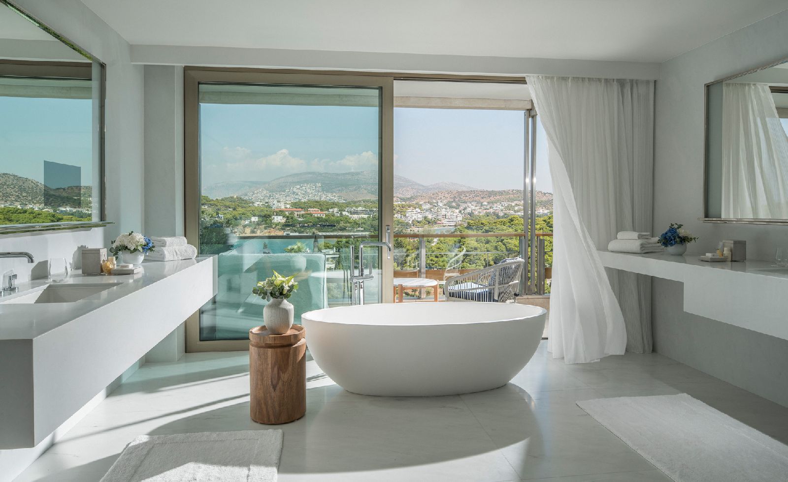 Bathroom of a suite at the Four Seasons Astir Palace Athens