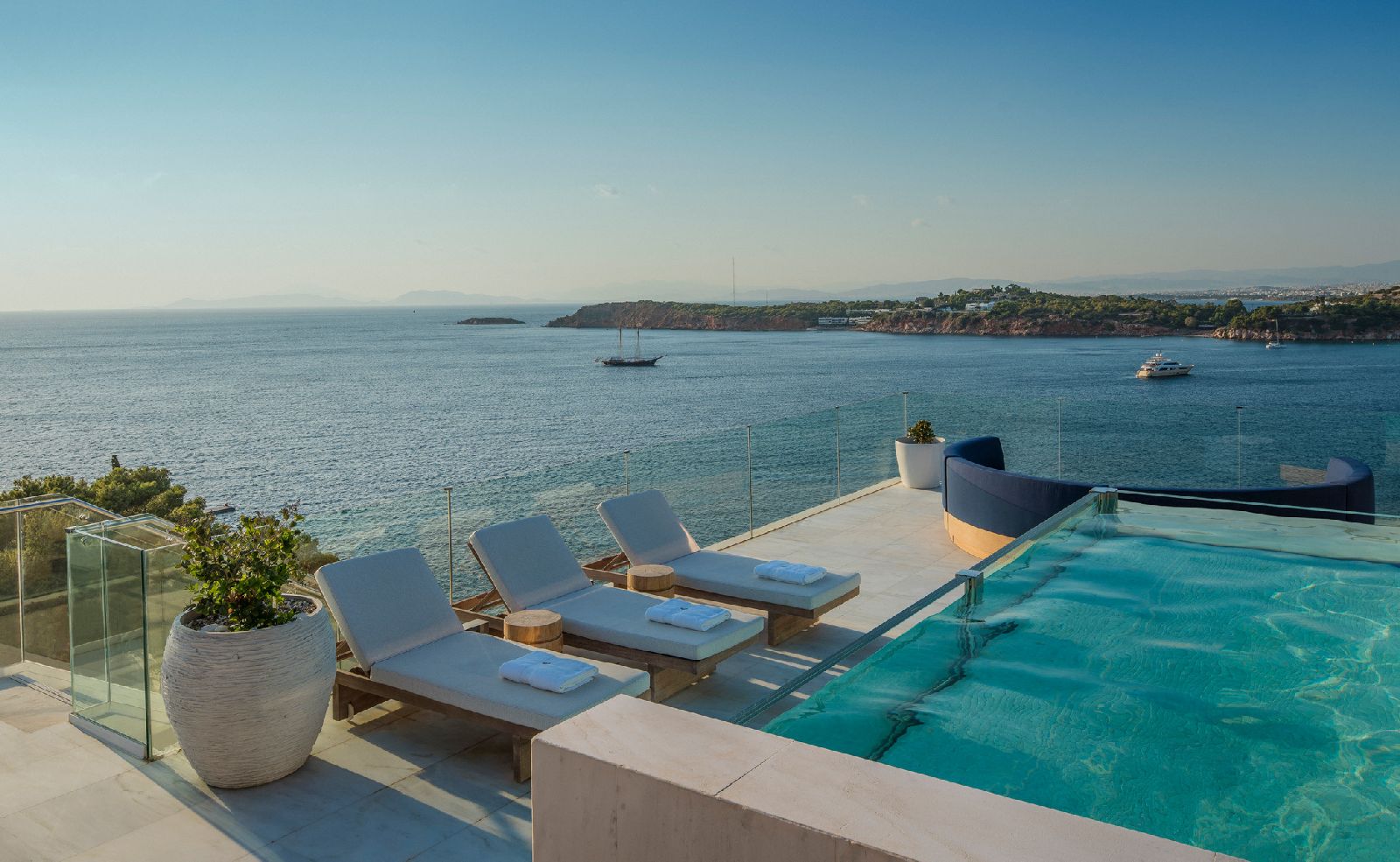 Private pool of a suite at the Four Seasons Astir Palace Athens